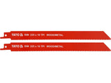 FÉM-FA PENGÉ 225MM, YATO YT-33933 10TPI, 2 DB 