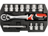TRUSA CHEI TUBULARE+ANTRENOR YATO YT-3867 ,1/2, 12 PIESE