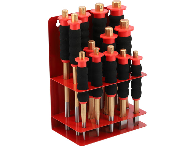 Set dornuri și dălți YATO YT-47139, 13 piese