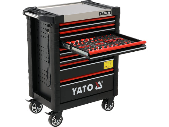 Dulap echipat YATO YT-55306, detaliu scule