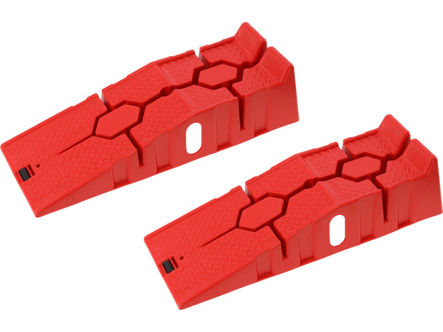 Set 2 rampe auto YATO YT-55671, capacitate totală 3 t, roșii