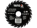 DISC CIRCULAR RASPEL YATO YT-59160 PENTRU LEMN, 115X22,2MM