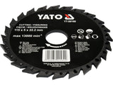 DISC CIRCULAR RASPEL YATO YT-59160 PENTRU LEMN, 115X22,2MM