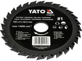 DISC CIRC.-RASPEL PT YATO YT-59172 LEMN,125X22.2MM,NR2