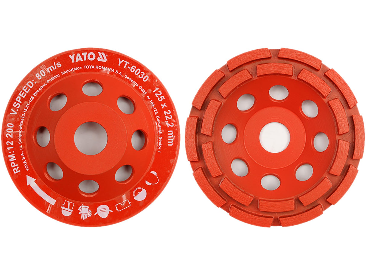GYÉMÁNT CSISZOLÓKORONG YATO YT-6030 125X22MM (CSISZOLÁS) 