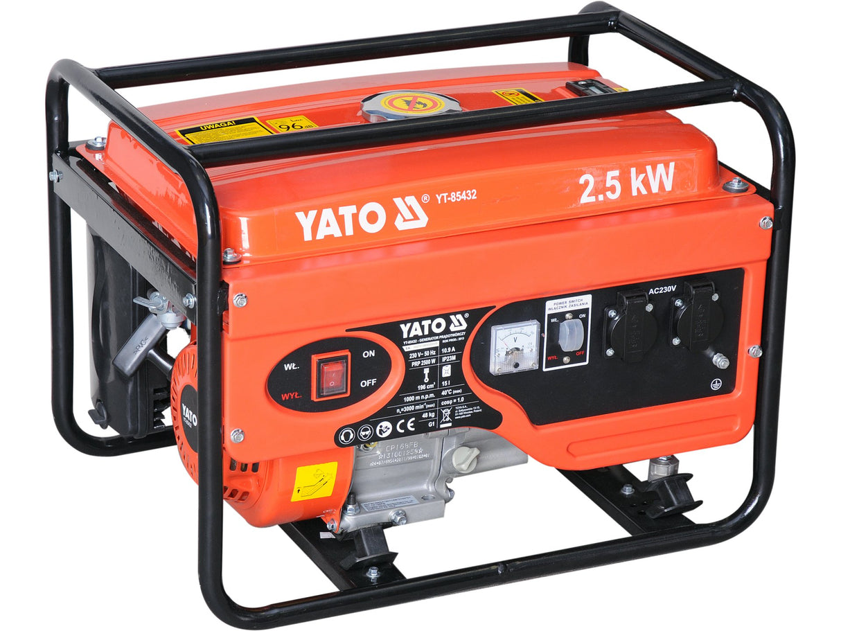GENERATOR YATO YT-85432 BENZINA15L,230V,10.9A,2.5KW