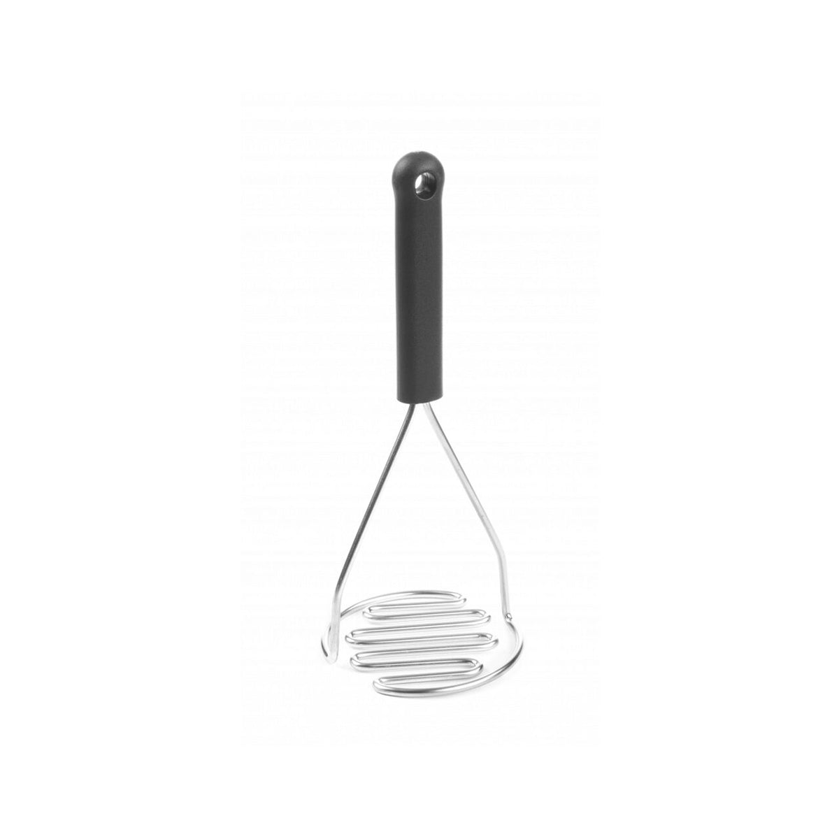 Zdrobitor cartofi / legume pentru piure / supe crema, Hendi, inox cu maner bachelita, 95x(H)230 mm